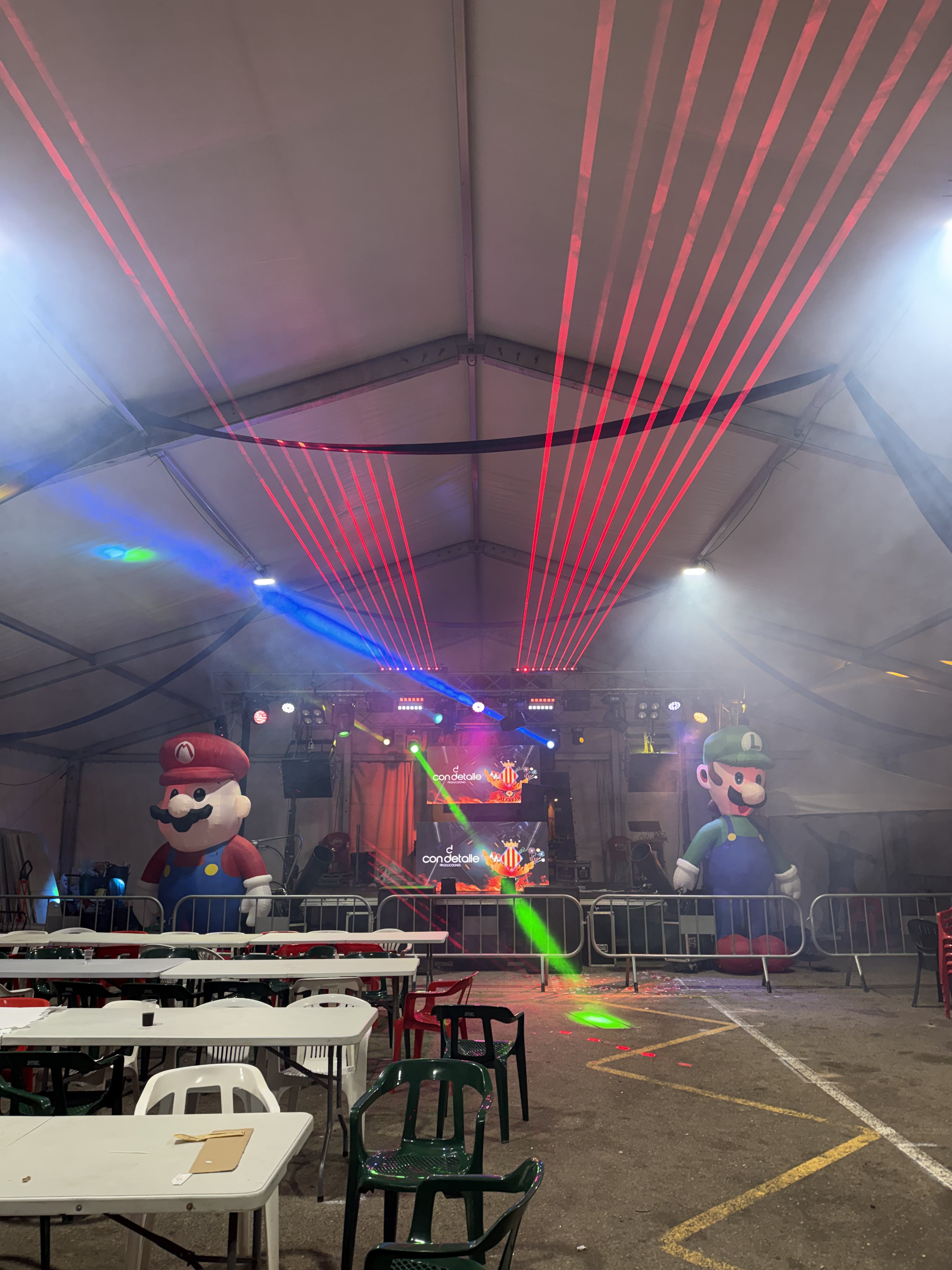 Montaje profesional para evento